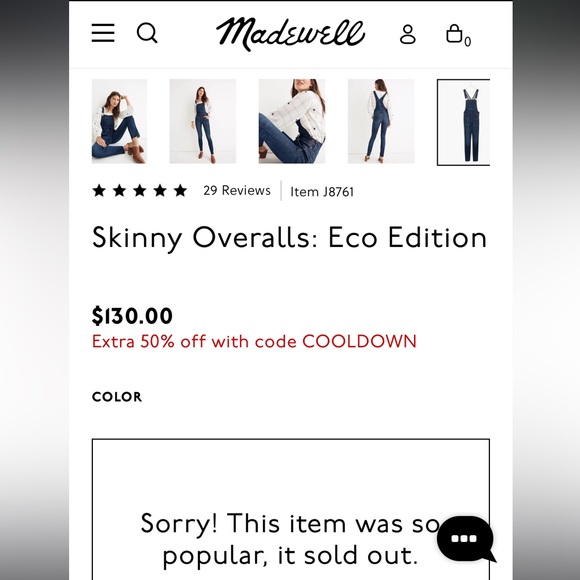 Madewell Skinny Overalls: Eco Edition - Picture 6 of 6